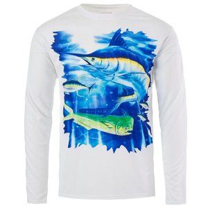 Kobalt1 Boys 2T-7 Big Fish Marlin Water Sport Fishing UPF Performance Shirt